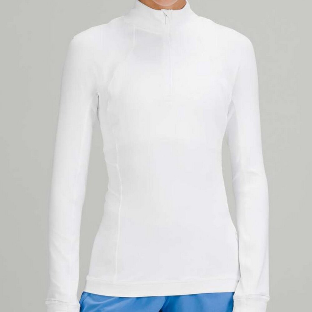 Lululemon It's Rulu Run 1/2 Half Zip White - Used